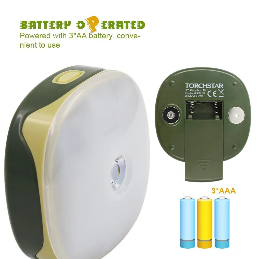 Wireless Battery Powered LED Camping Light, Detachable Strap, Backpacking, Auto, Tent, Hiking, Camping, Emergency, Outages