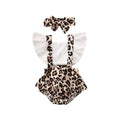 Summer 2PCS Infant Baby Girl Leopard Romper Jumpsuit Clothes Outfits Print Cute Summer 0-24M