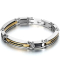 Stainless Steel Biker Chain Bracelet Men's Link Motorcycle Bicycle Style Bangle Fashion Punk Gothic Jewelry