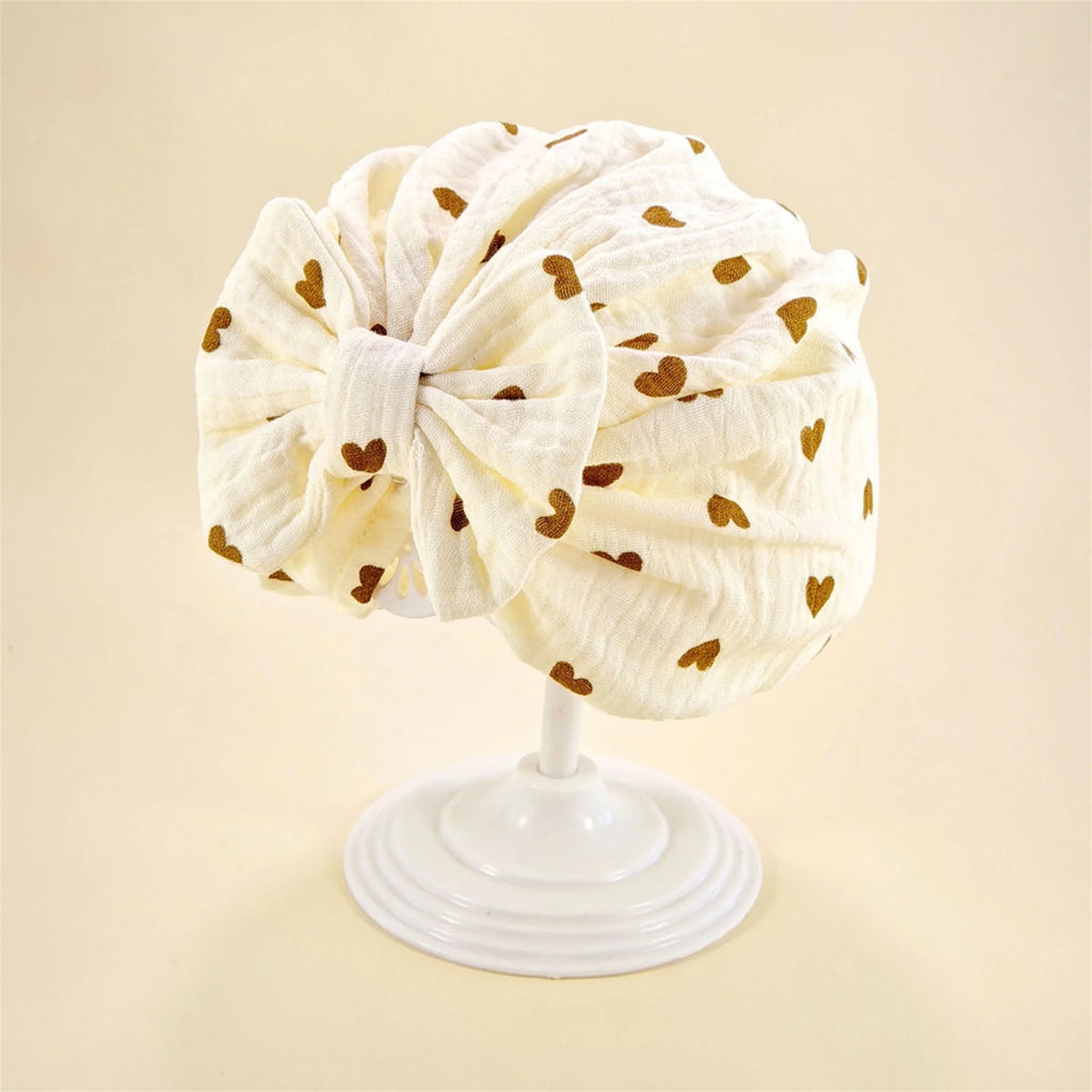 Adorable Newborn Knit Beanie Hat with Pom Pom for Baby Boys and Girls - Soft Hospital Cap with Bow Detail