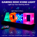 NEW Game Icon Light For PS4/PS5 Music Icon Light Voice Control LED Neon Lamp Atmosphere Decoration for Bar USB/Battery Powered