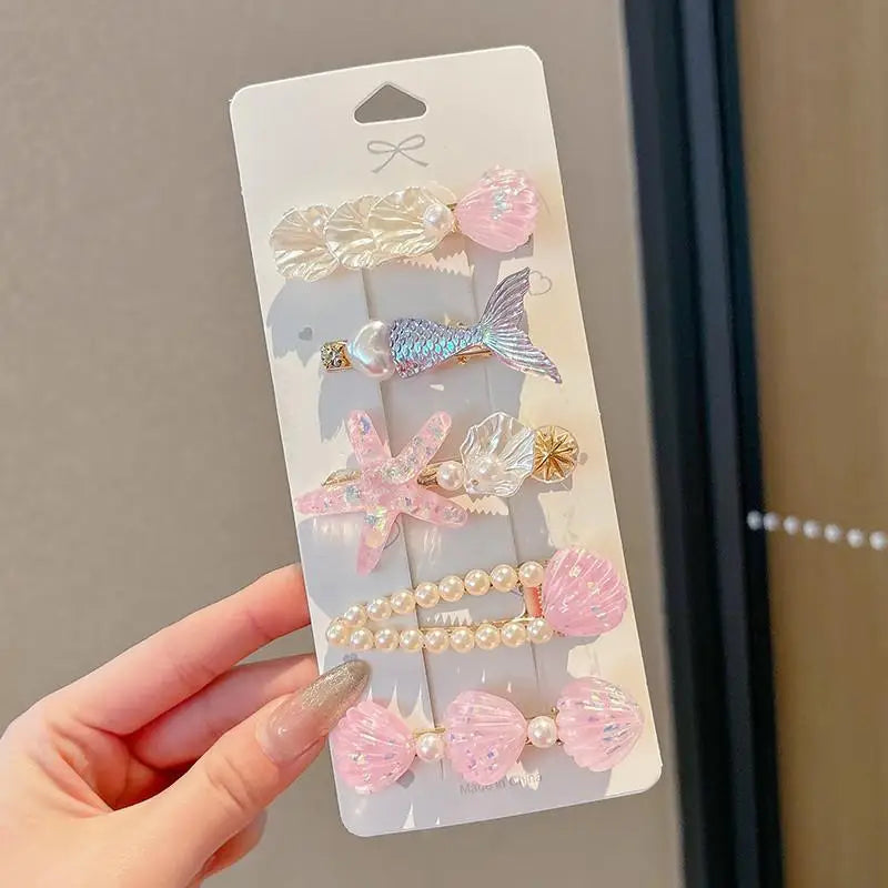 Children's Bangs Hair Clips, Hair Tidying Tool for Girls, Autumn and Winter Plush Hairpins, Baby Bow Hair Clips, Hair Accessories