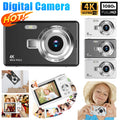4K HD 1080P Digital Camera 96MP Portable Vlogging Camera 16X Zoom Camcorder Camera 2.4 Inch IPS Screen for Photography and Video