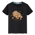 Capybara print t shirt for kids boy 10year Short y2k one piece 100%Cotton Cute Tees Kawaii Tops pride t shirt girl clothes