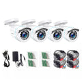 4 Pack HD TVI Security Cameras Outdoor Indoor Weatherproof Bullet Surveillance Camera for Analog CCTV DVR System