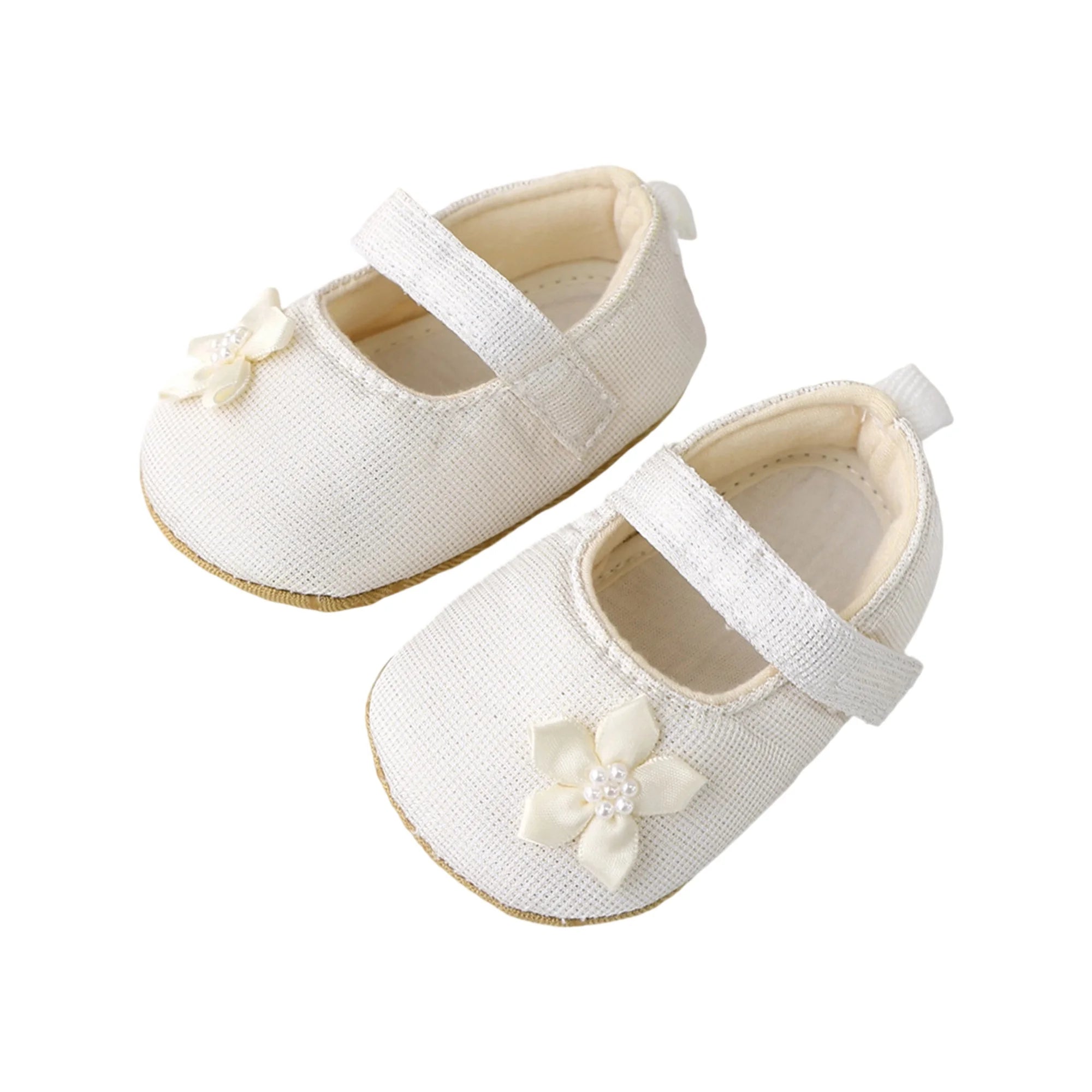 Cute Baby Girls Bowknot Comfortable Non-slip Sole First Walker Shoes for Toddler Princesses