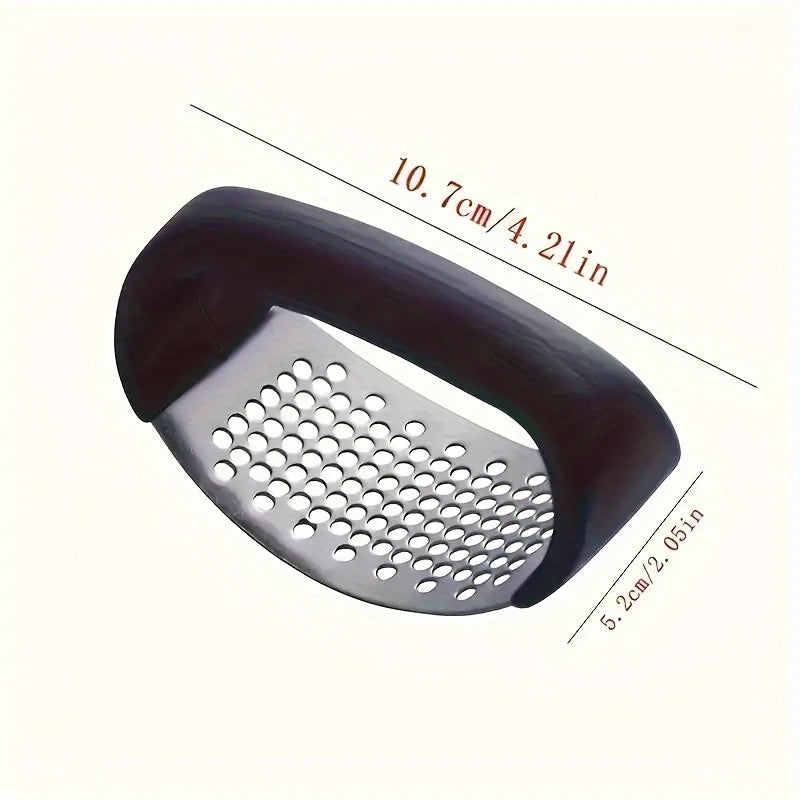 Stainless Steel Garlic Press, Heavy Duty Mincer for Garlic Ginger, Easy Clean Kitchen Gadget