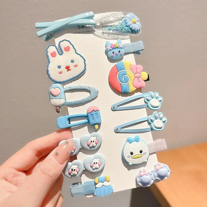 Cute Hair Clips Wholesale Spring and Summer Bangs Side Clips Children's Duckbill Clips 2025 New Dopamine Hairpins for Girls