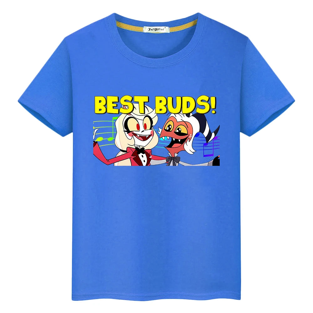 Print Christmas t shirt for kids boy10year anime Tops 100%Cotton Short pride t shirt Cute Tees girl clothe