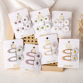 1/2/4 set Ins Daisy Flower Hair Clips Baby Girl Hairpins for Kids Lace White Barrette Princess Hooks Infant Accessories