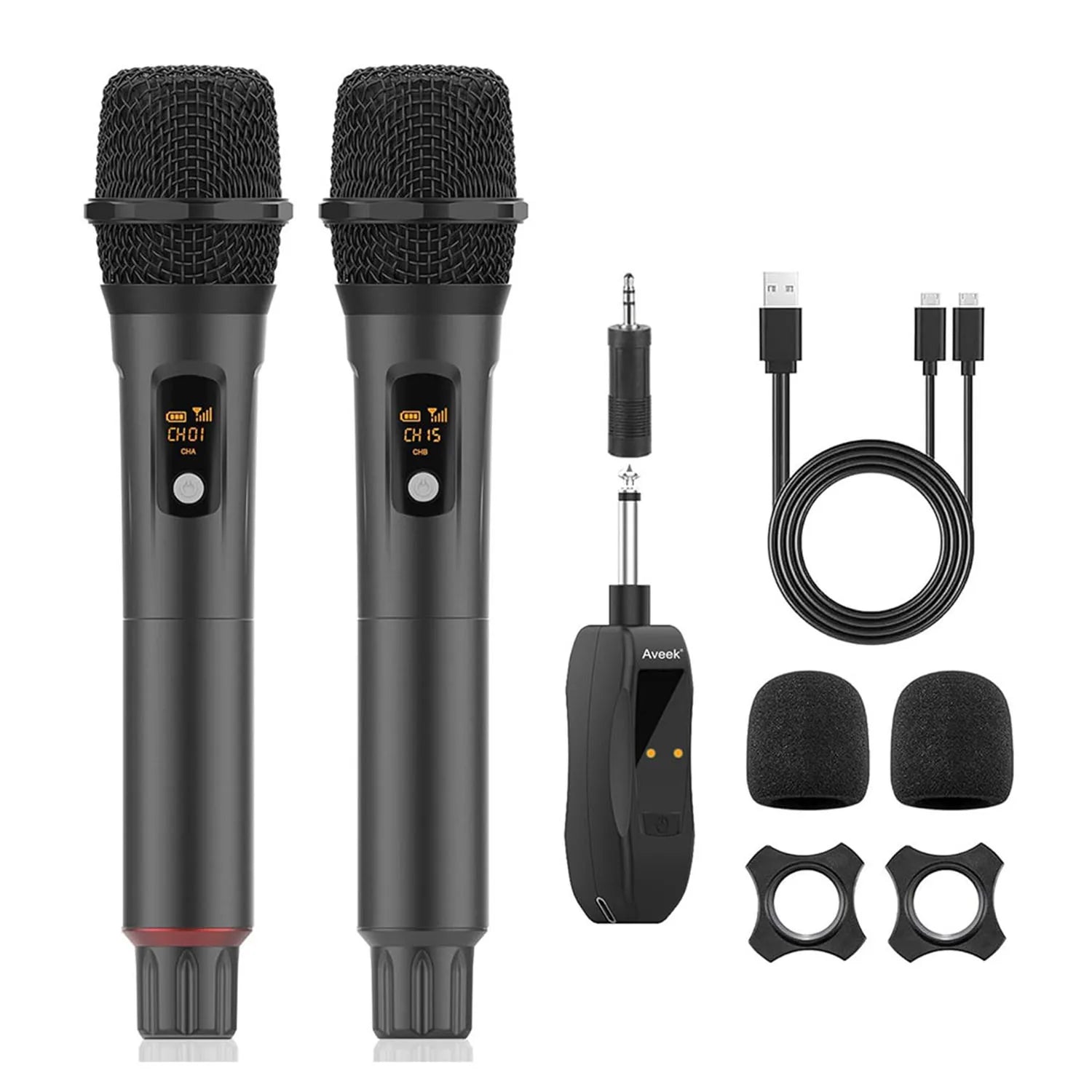 Wireless Microphones Rechargeable, Karaoke Handheld Microphone