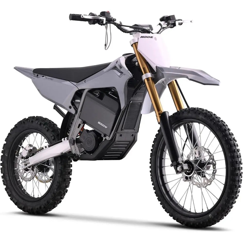 KOOZ 72V 8000W Electric Dirt Bike or Adult,HP131E-L Electric-Motorcycle with 35AH Lithium Battery,Top Speed 56 MPH with 19"/16"
