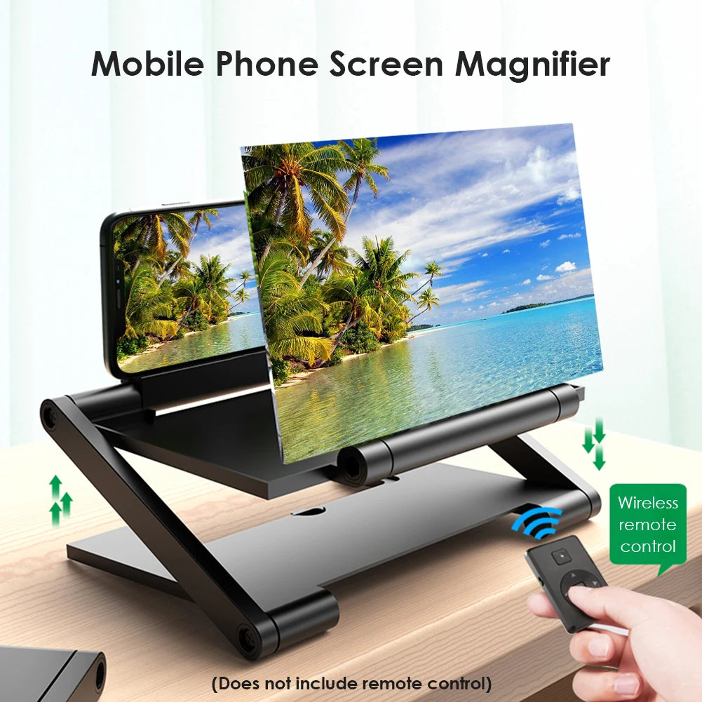 Foldable Holder Stand Video Amplifier 8 inch 3D Phone Screen Amplifier Bracket Foldable Mobile Display Enlarged Stand