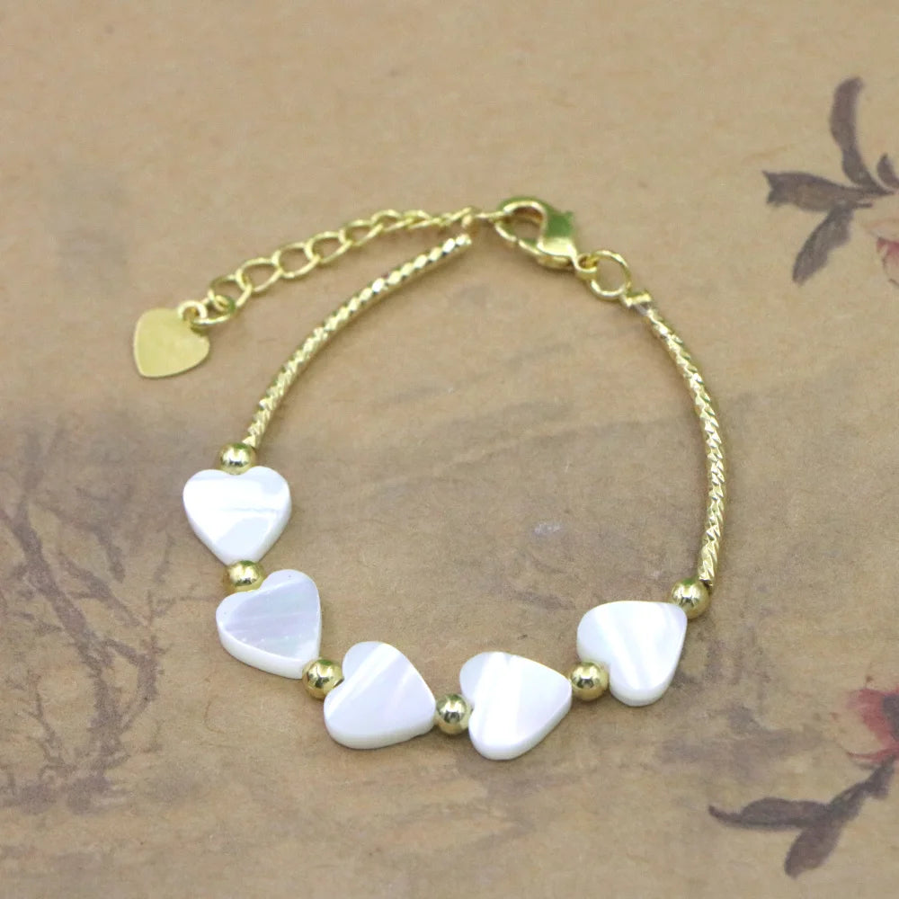 High Quality Natural Stone Bead Bracelet Baby Girls Lobster Clasp Accessories Girls Gift Jewelry Charm