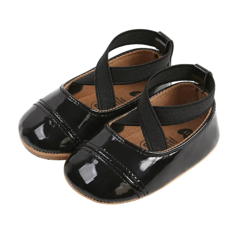 Sweet Baby Girls Bowknot Shoes Elegant Flower Girl Dress Shoes with Adorable Bow for Wedding Party