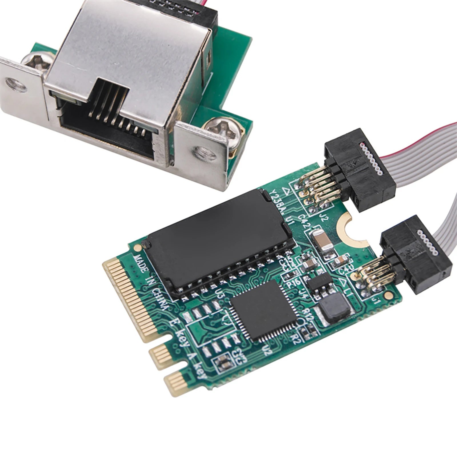M.2 Key A+E 2.5G Network Lan Card RTL8125B Chipset Accessories 2.5G/1G/100M Multi-Gigabit M.2 Network Card