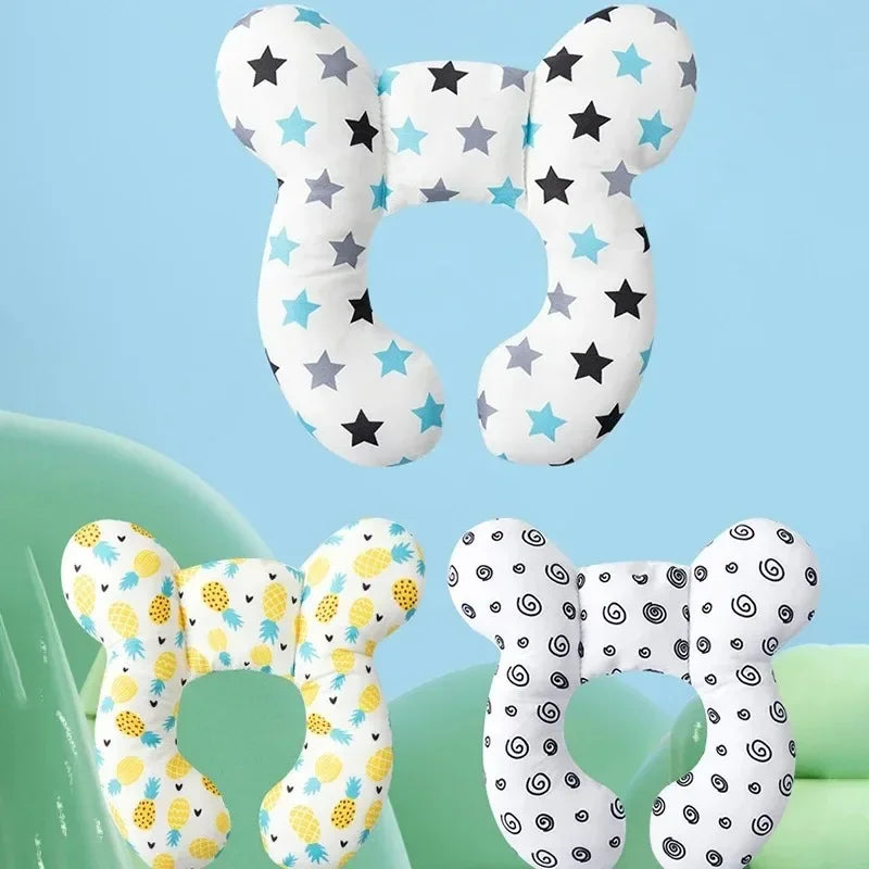 Multi-functional stroller pillow New cartoon children's U-shaped pillow soft baby pillow travel car children's pillow