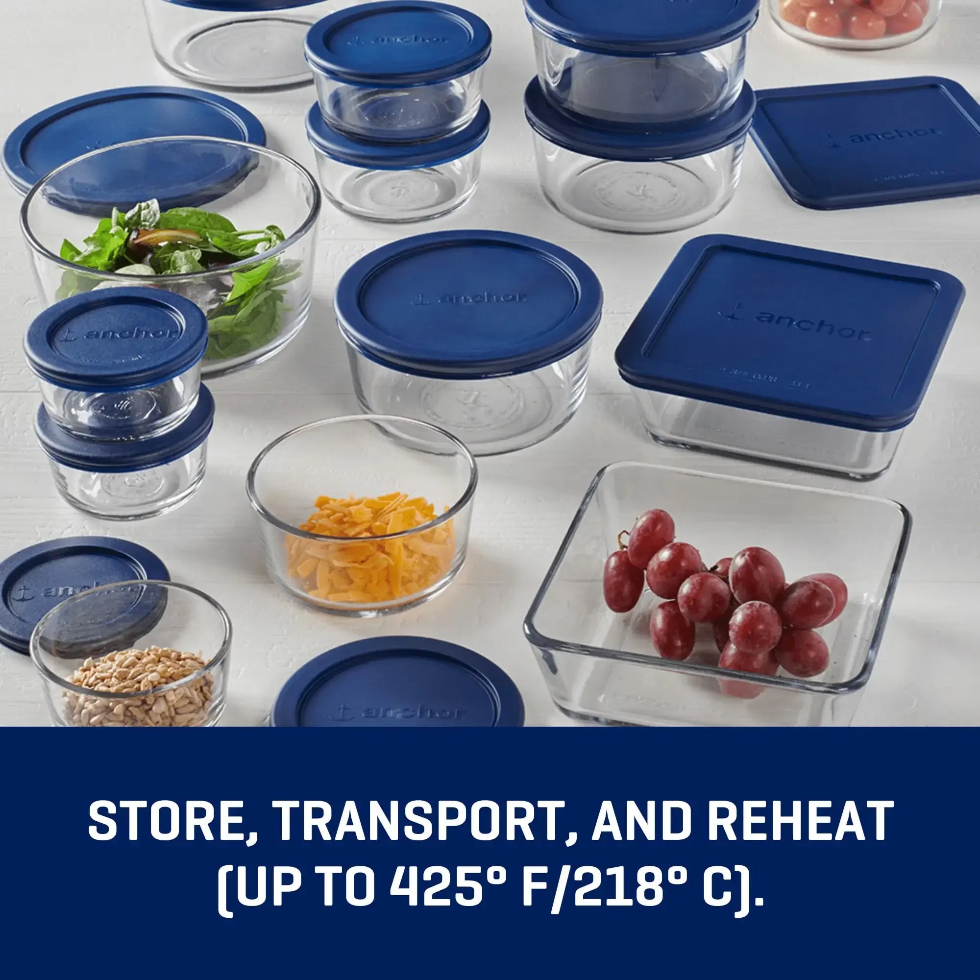 Glass food storage containers with lids, 30 pieces, protect food flavors, are extra durable, dishwasher and microwave safe