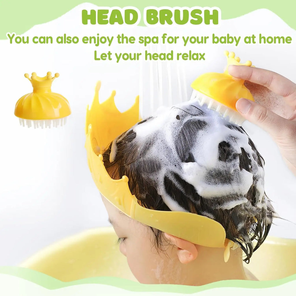 Baby Bath Tub with Bath Cushion Foldable Bathtub with Thermometer Shower Cap Shower Brush for Newborn and Toddler 0-36 Months