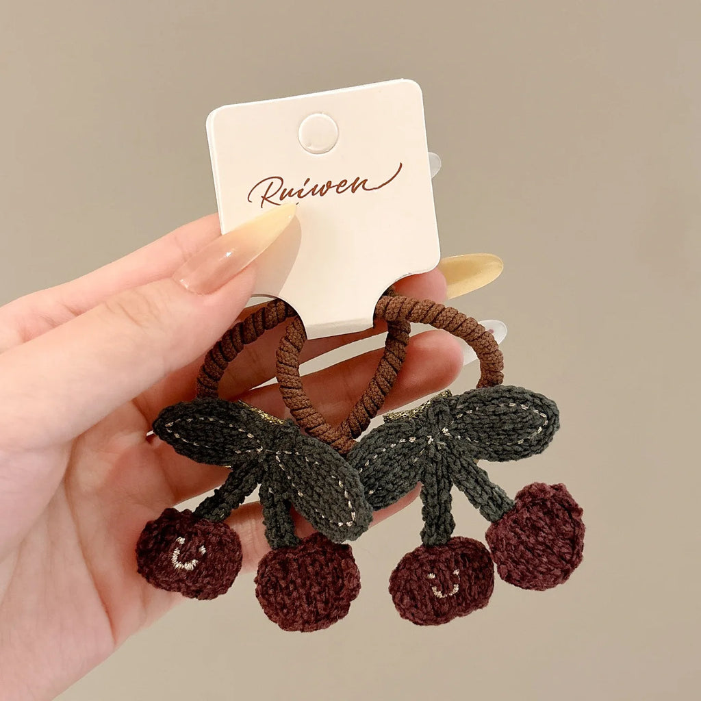 High-Elasticity Children's Hair Tie Set, Cute Cartoon Hair Ties, Soft and Non-Damaging to Hair, Girls' Braided Hair Rubber Bands