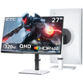 27 Inch White Gaming Monitor 300Hz/320Hz, QHD 1440P Fast IPS Computer Monitor