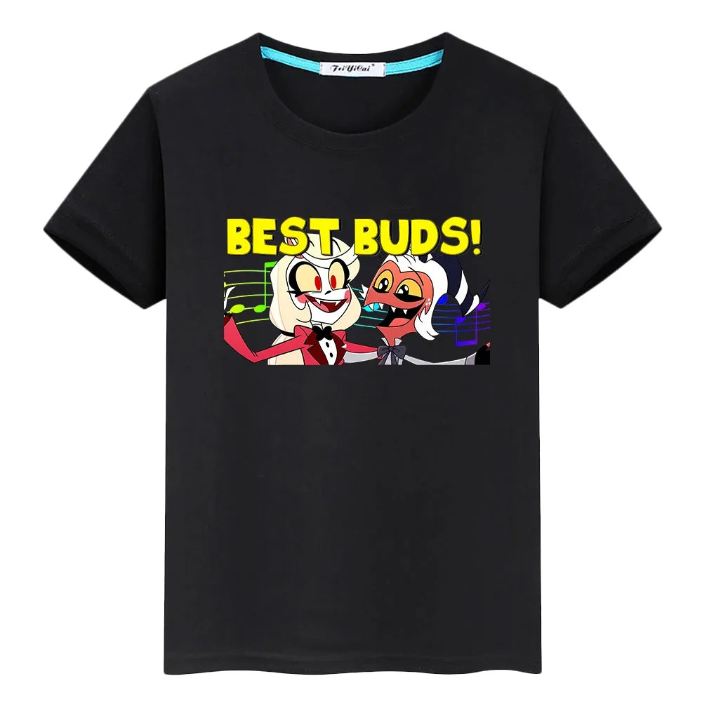Print Christmas t shirt for kids boy10year anime Tops 100%Cotton Short pride t shirt Cute Tees girl clothe