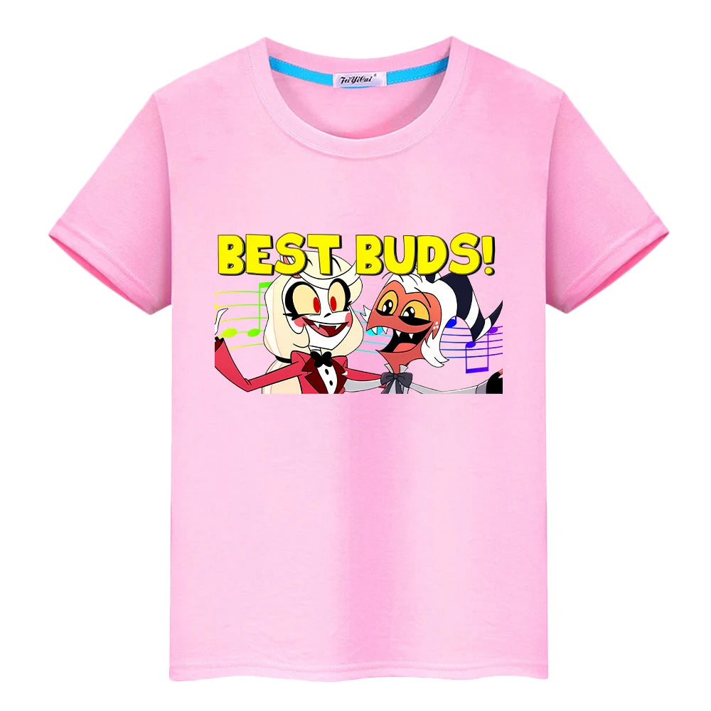 Print Christmas t shirt for kids boy10year anime Tops 100%Cotton Short pride t shirt Cute Tees girl clothe