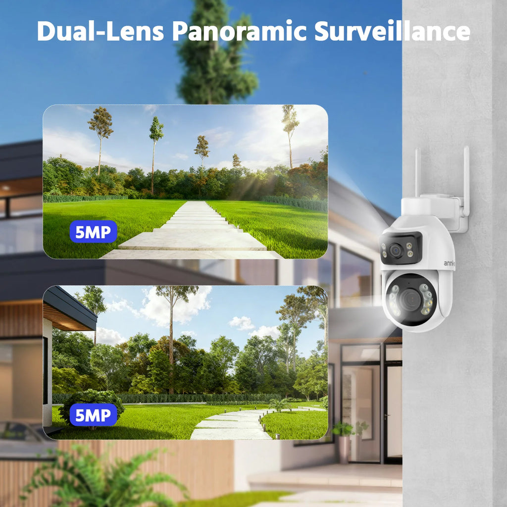 10MP Dual Lens PTZ Camera 2.4G 12X wifi security camera Color Night Vision 1/2/4 PCS outdoor surveillance camera