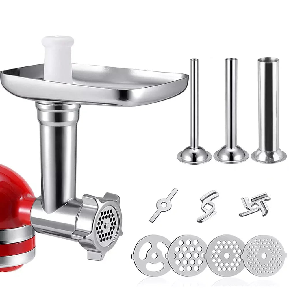 Stainless Steel Grinder Attachment For KitchenAid Stand Mixer, Durable Meat Grinder Accessories