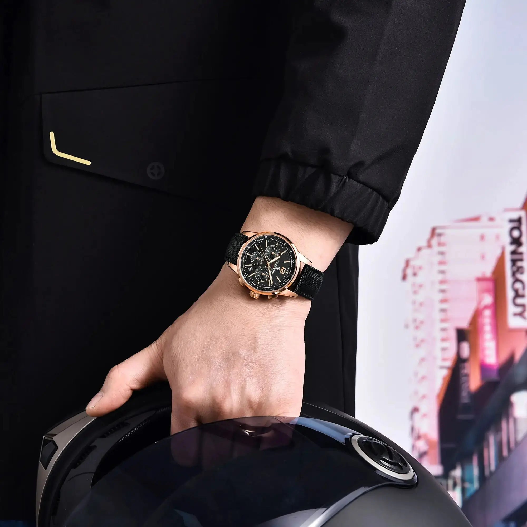 Fashion Men's Quartz Watches 41MM Top Sapphire Waterproof Sport 10 Bar Watch for men