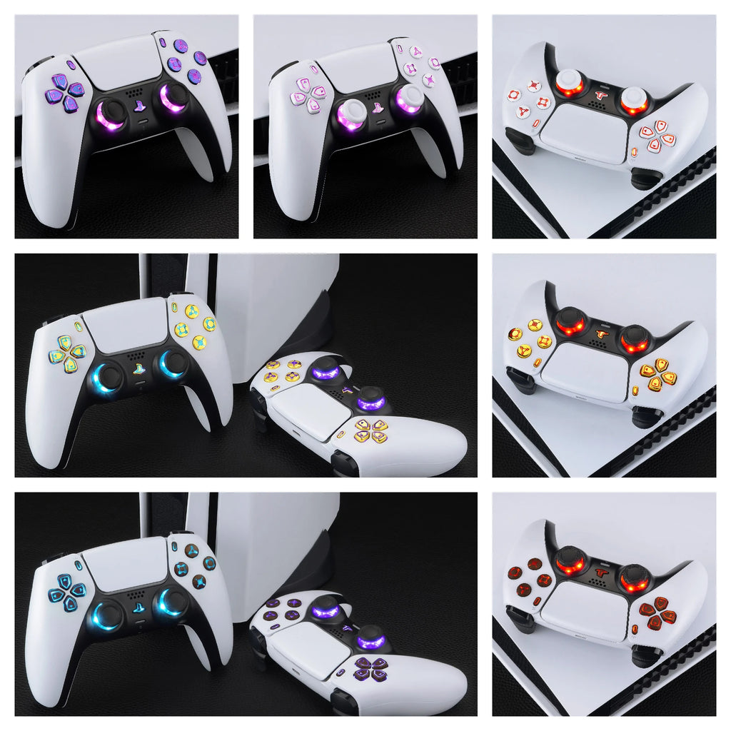 Extreme Rate 9 Modes Luminated D pad Thumb sticks, for ps5 Controller BDM-030 & BDM-040 & BDM-050