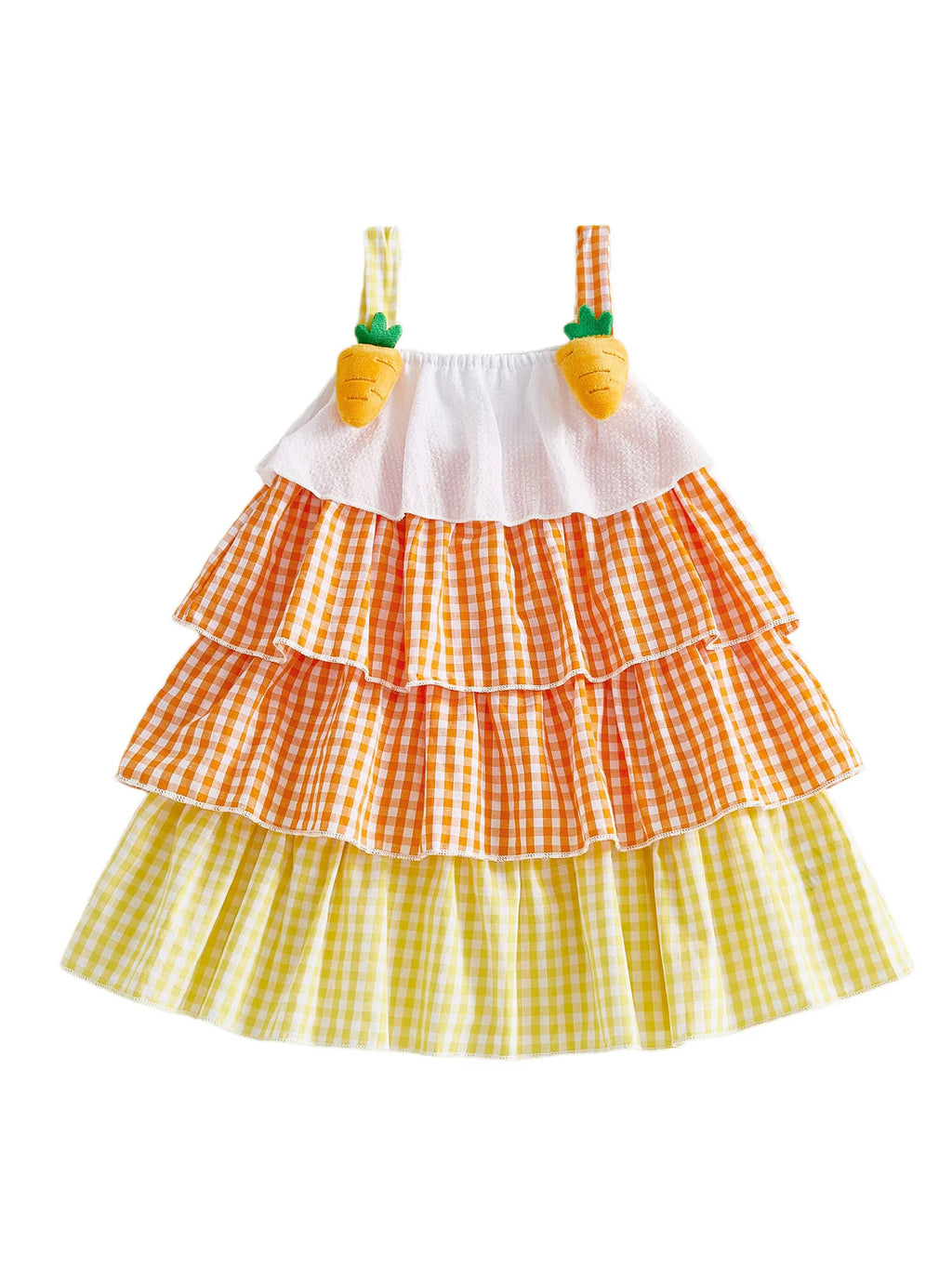 Girls Easter Bunny Print Sleeveless Ruffles Cami Dress Kids Fashion Casual Princess Dress Toddler Girls Dress Easter Clothes