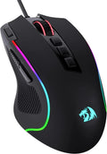 RGB Gaming Mouse 8000 DPI Wired Optical with 11 Programmable Buttons, Black