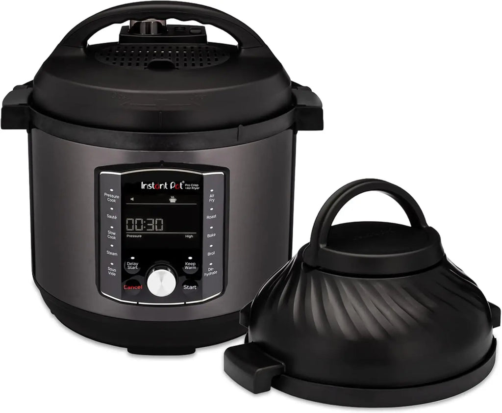 11-in-1 Air Fryer and Pressure Cooker Combo with Multicooker Lids, Free App Over 800 Recipes, 6 Quart