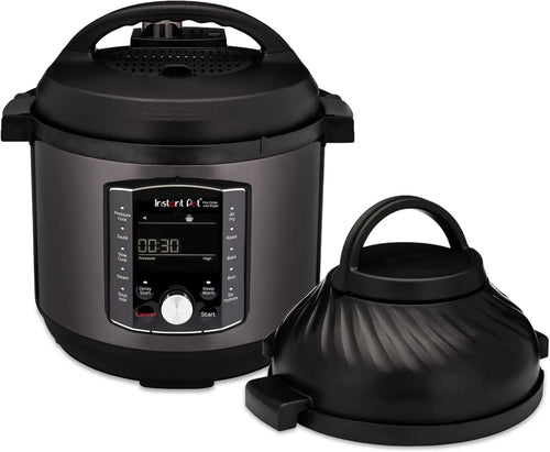 11-in-1 Air Fryer and Pressure Cooker Combo with Multicooker Lids, Free App Over 800 Recipes, 6 Quart