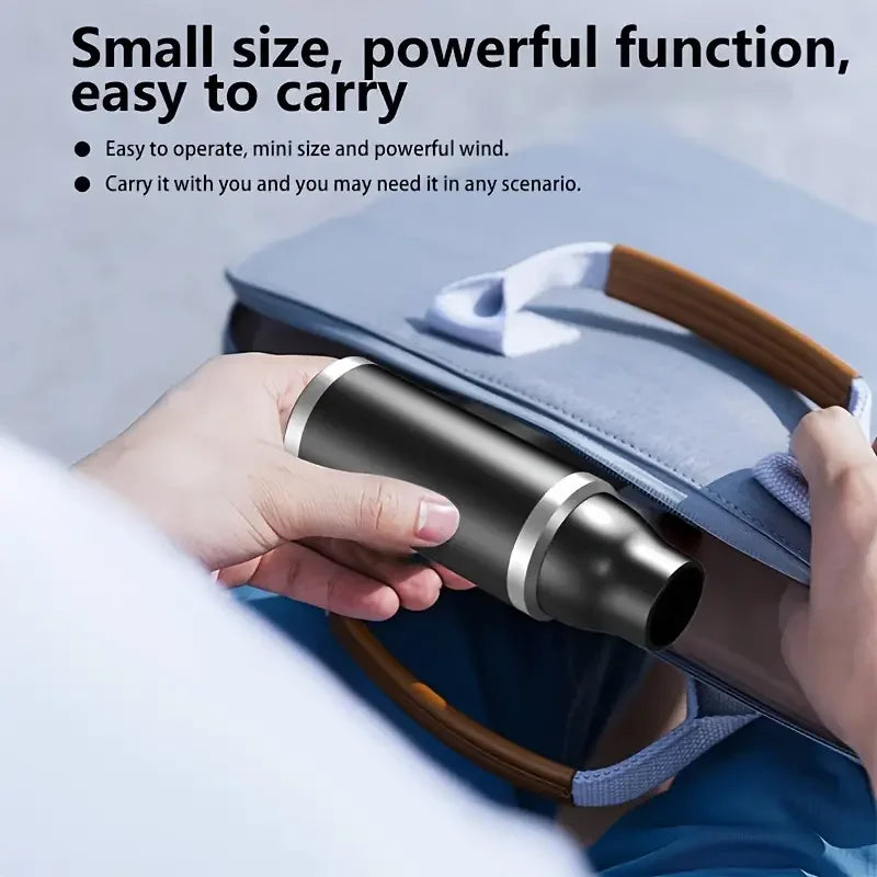 MINI Compressed Air Duster Cordless Dust Blower Rechargeable Vacuum Cleaner Electric Air Pump Portable For Computer Keyboard Sof