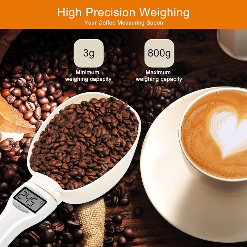 Digital Measurement Adjustable Weighing Spoon Kitchen Scale Electronic Measuring Spoon,