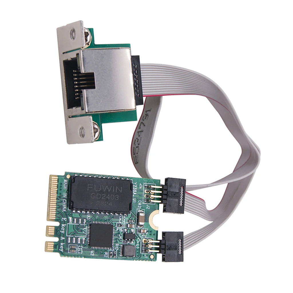 M.2 Key A+E 2.5G Network Lan Card RTL8125B Chipset Accessories 2.5G/1G/100M Multi-Gigabit M.2 Network Card