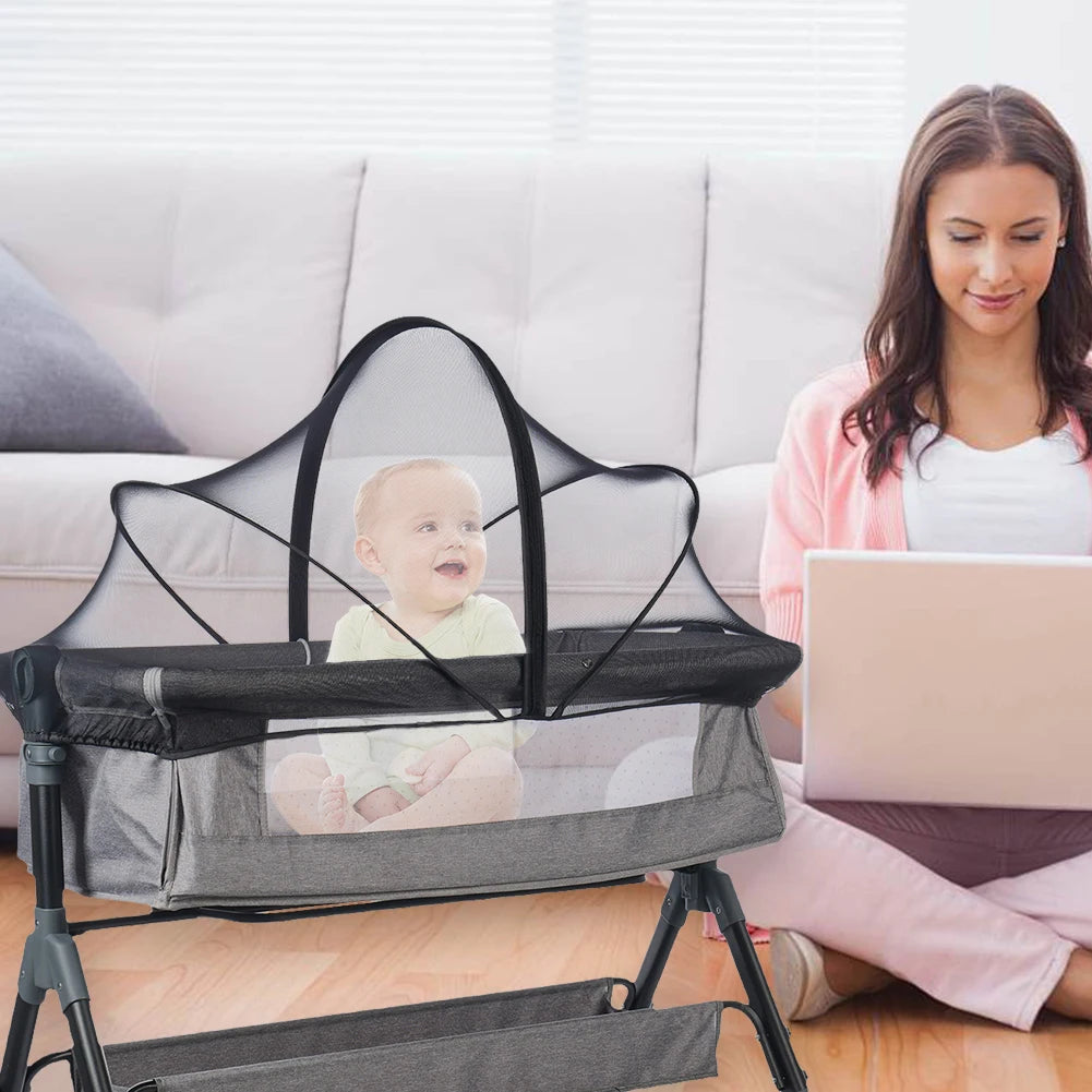 Mosquito Net, Folding Crib Cover Bassinet Mosquito Net Cover To Keep Cats/Bugs Out