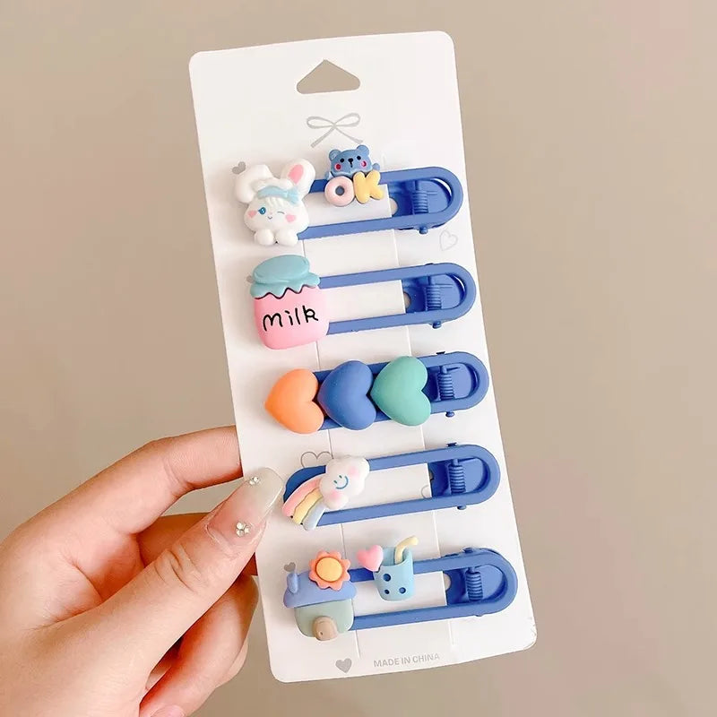 Cute Hair Clips Wholesale Spring and Summer Bangs Side Clips Children's Duckbill Clips 2025 New Dopamine Hairpins for Girls
