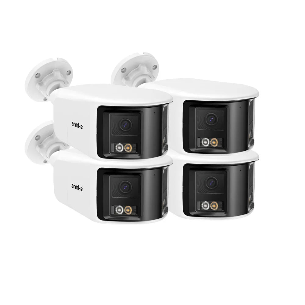 4K 8MP POE Surveillance Camera Dual Lens outdoor camera 1/2/4PCS Color Night Vision CCTV Video Security Camera For NVR