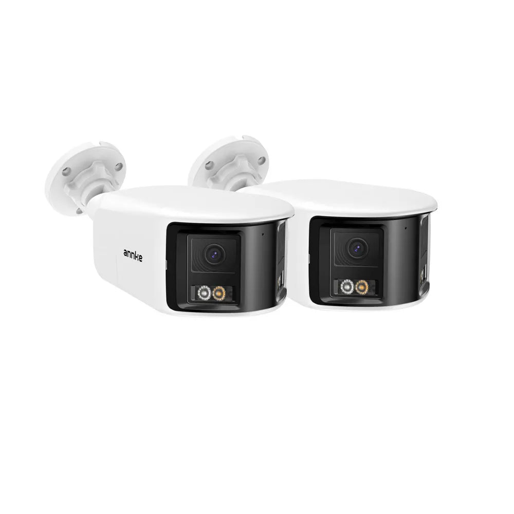 4K 8MP POE Surveillance Camera Dual Lens outdoor camera 1/2/4PCS Color Night Vision CCTV Video Security Camera For NVR