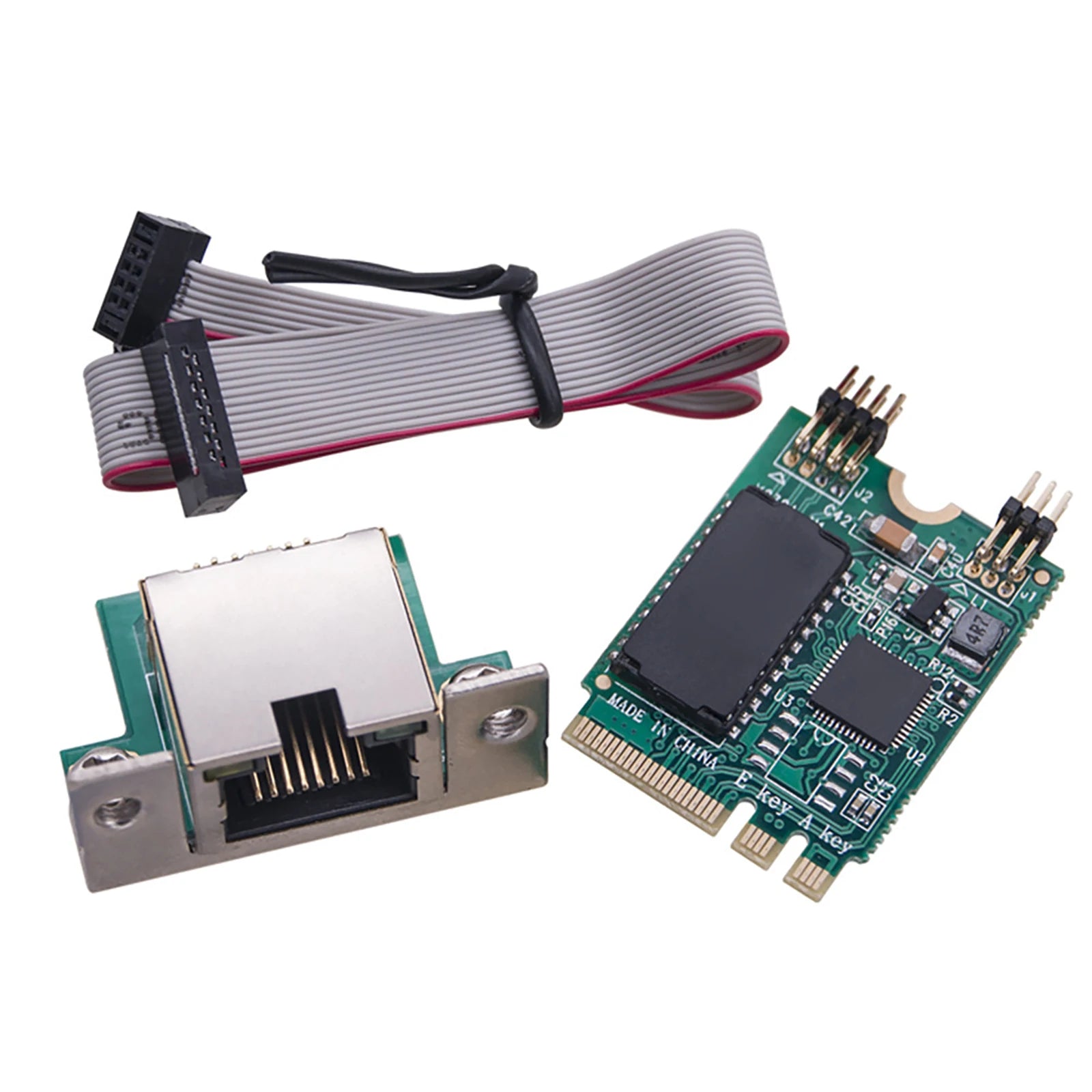 M.2 Key A+E 2.5G Network Lan Card RTL8125B Chipset Accessories 2.5G/1G/100M Multi-Gigabit M.2 Network Card