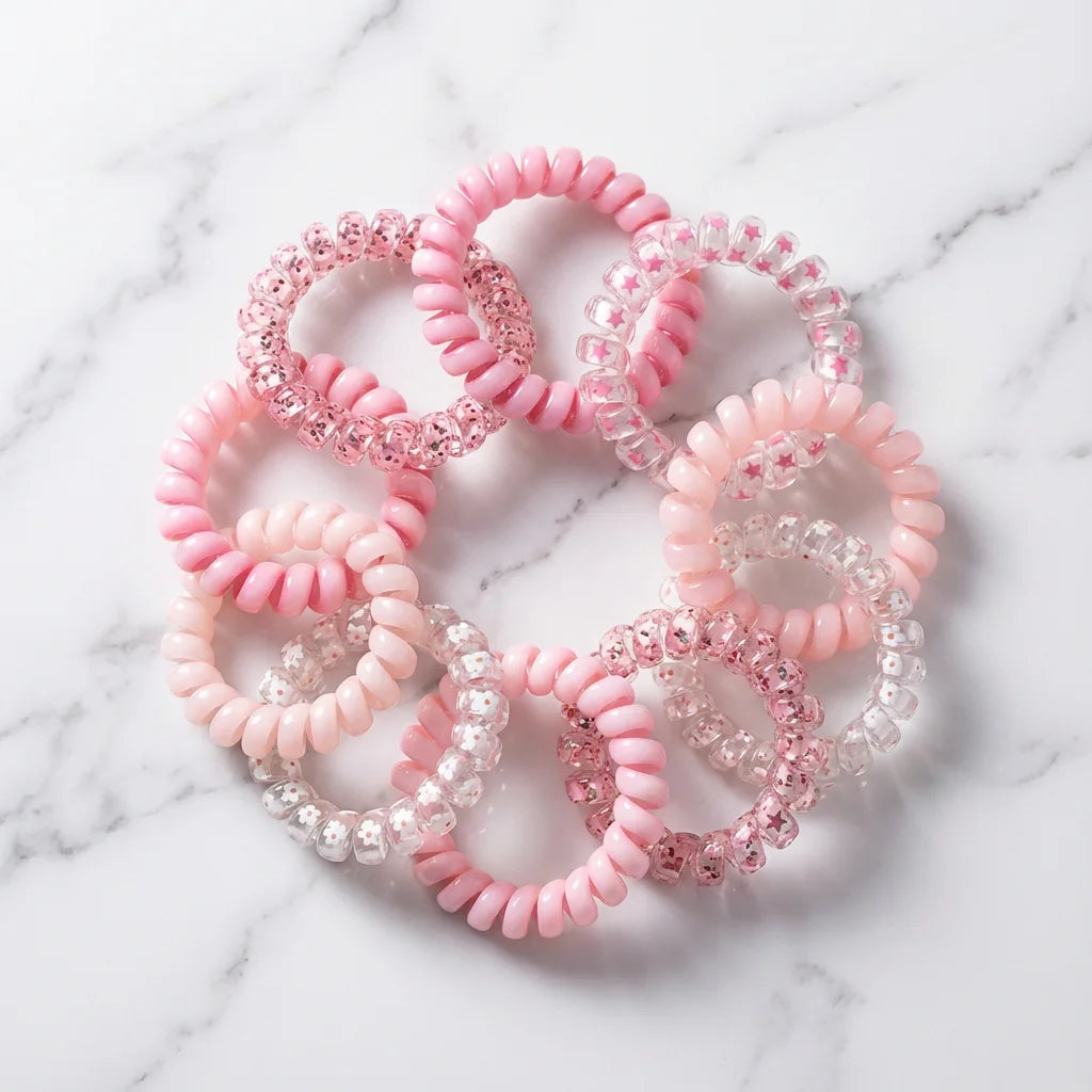 Simple Gradient Hair Ties, No Damage & Gentle. for Ponytail, Braids, Daily Use