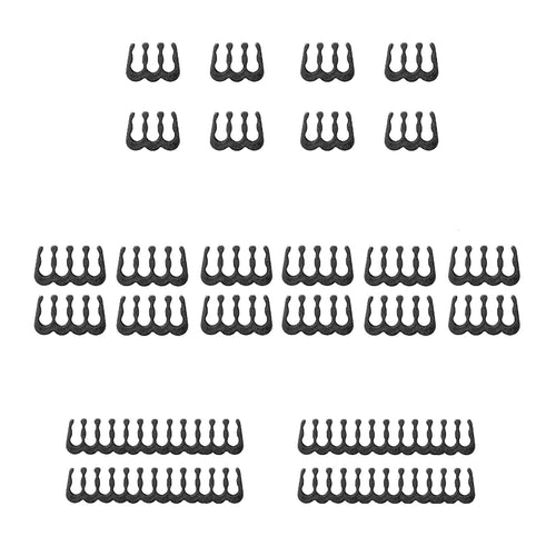 24pcs 6/8/24 Pin Cable Comb Organizer Clamp for 3.0-3.6mm PC Power Cables Wiring