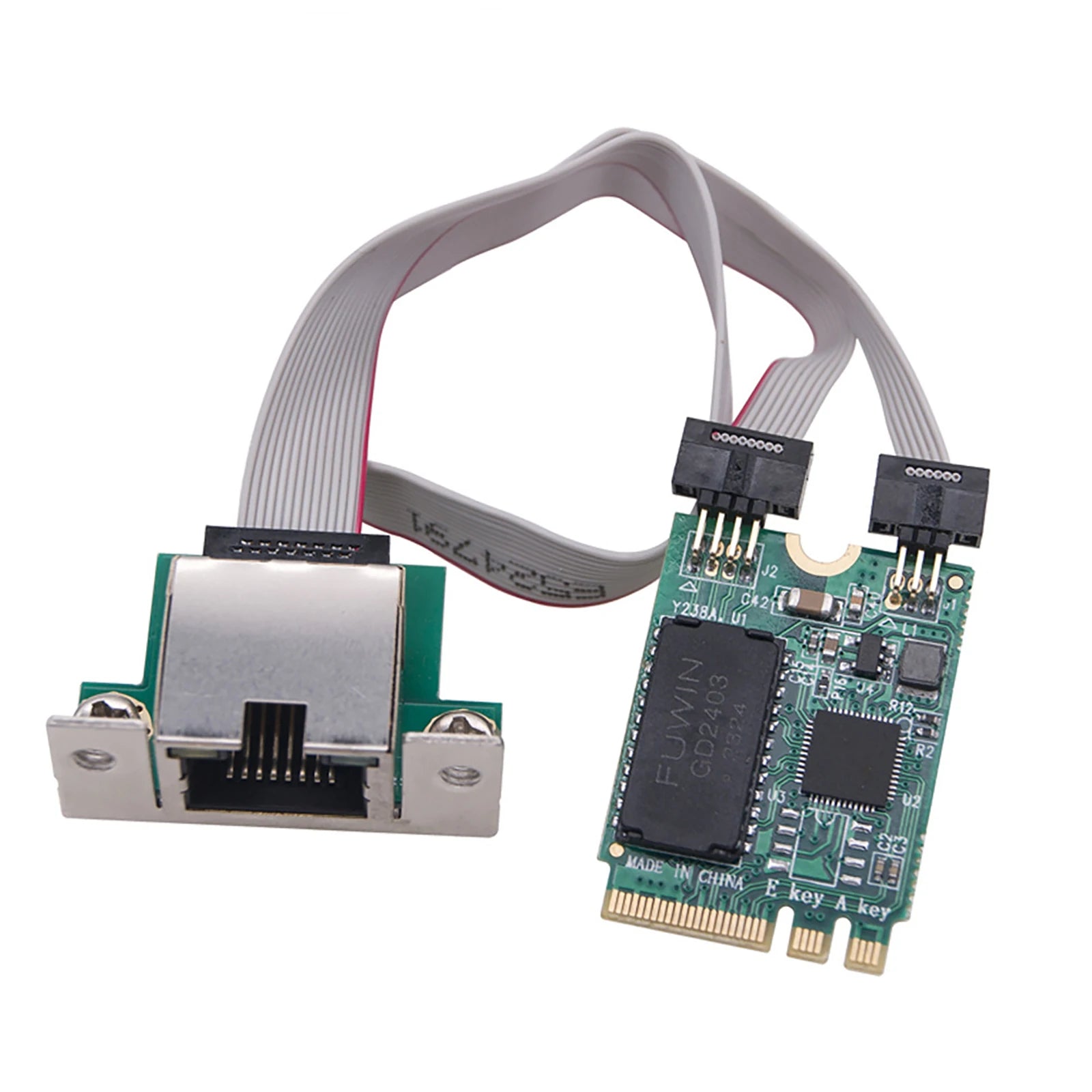 M.2 Key A+E 2.5G Network Lan Card RTL8125B Chipset Accessories 2.5G/1G/100M Multi-Gigabit M.2 Network Card