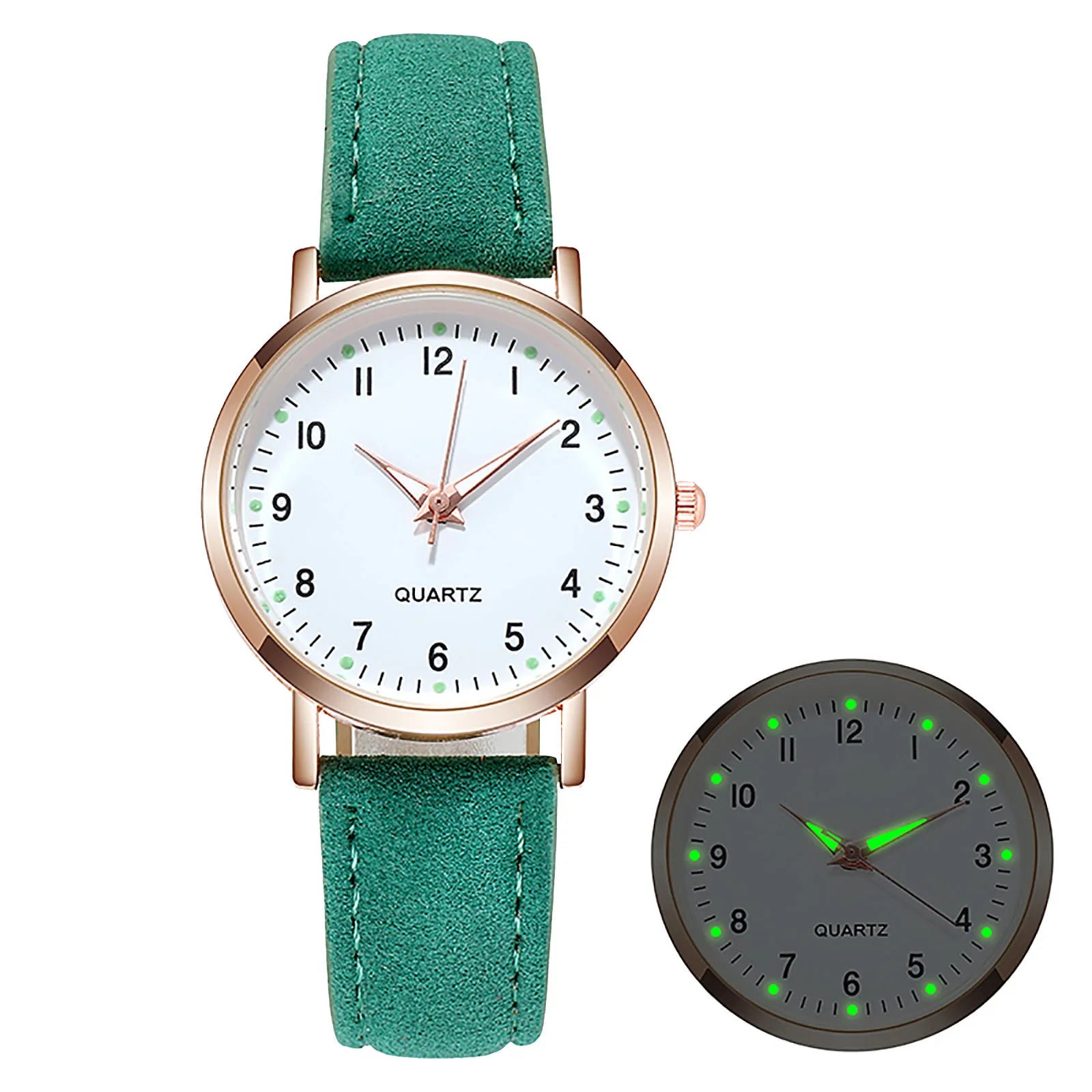 Fashion Watch For Women Leather Belt Watches Ladies Luxury Analog Quartz Luminous Wristwatch Clock