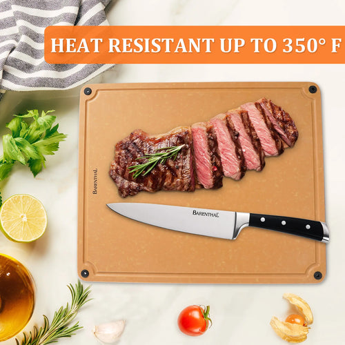 2pk Pine fiber Cutting Board Family Sized Durable Antibacterial Mildew Resistant Easy to Clean  Dishwasher Safe