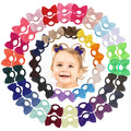 20/40pcs Cute Bow Elastic Non-slip Hair Ties Random Color Suitable for All Occasions Festive Photography Soft Hair Accessories
