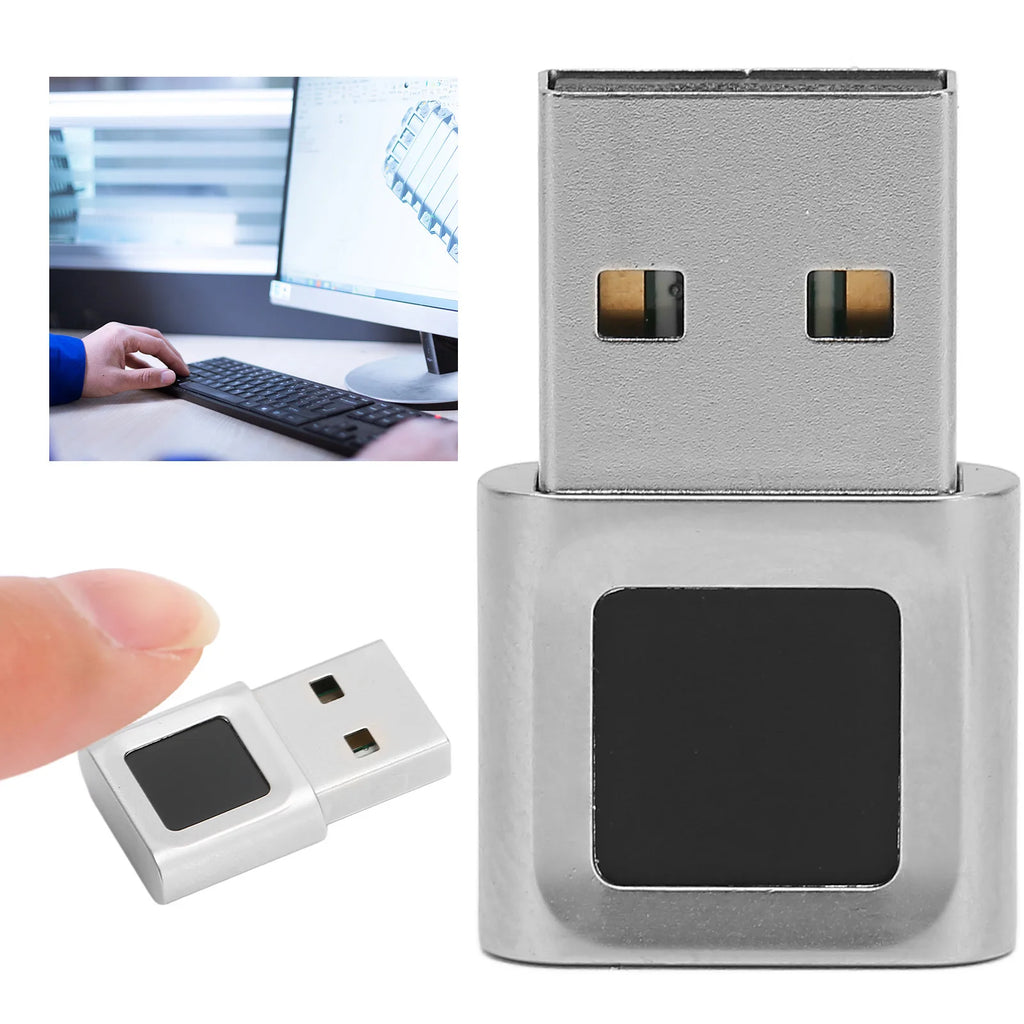 USB Fingerprint Sensor USB Fingerprint Reader Plug and Play Fast Matching Easy  for Laptop